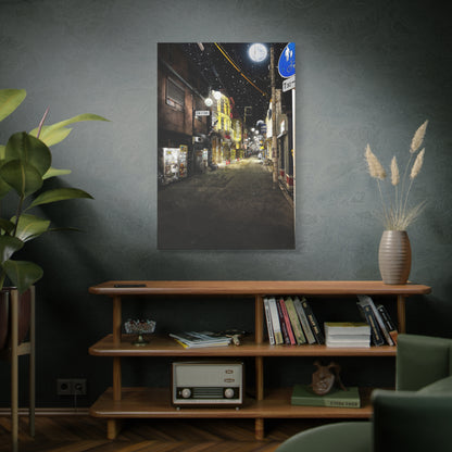 Night time in Tengachaya Stretched Canvas