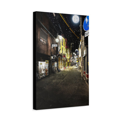 Night time in Tengachaya Stretched Canvas