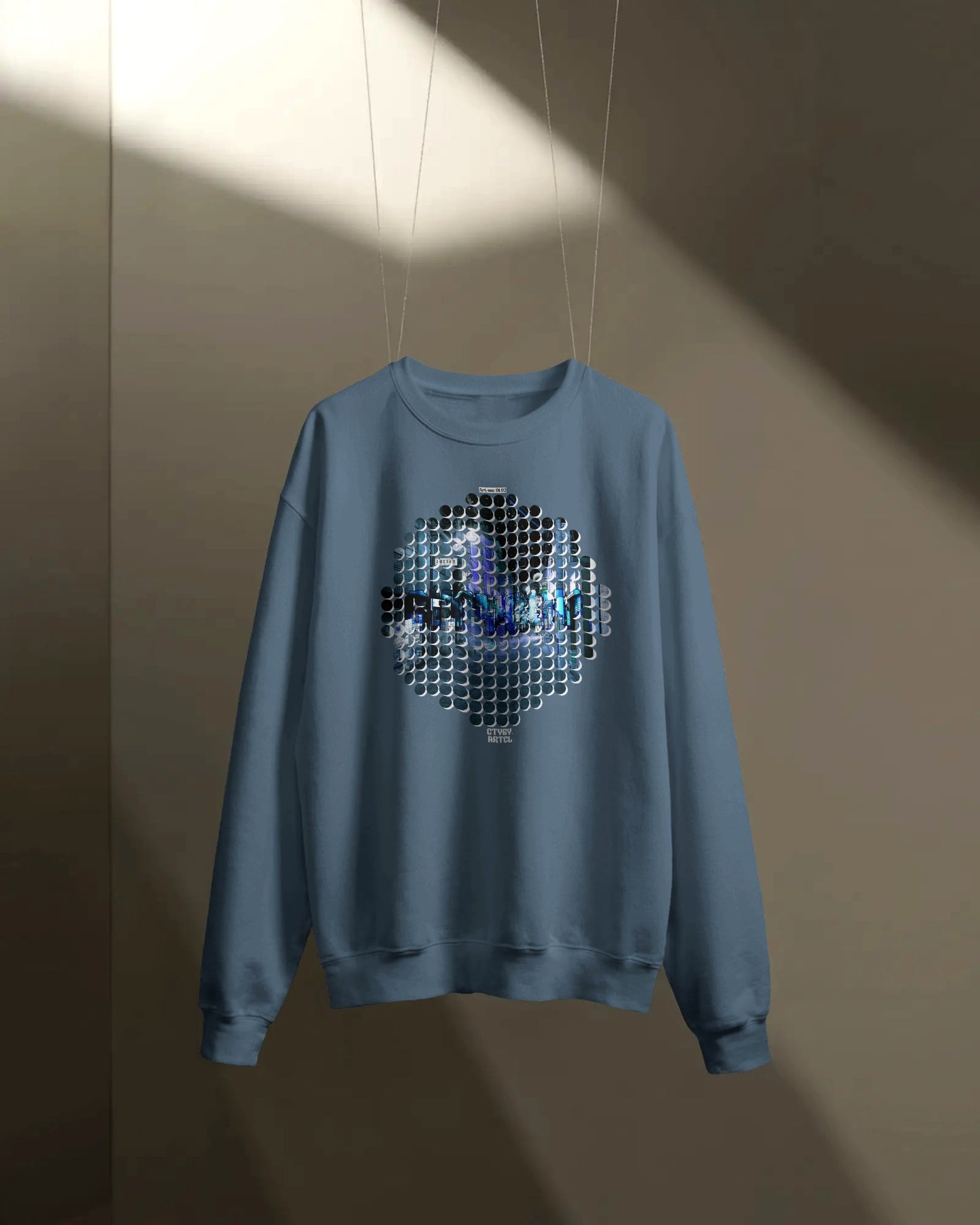 Retro-Fit Spotted City Circle Sweatshirt