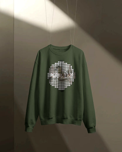 Retro-Fit Spotted City Circle Sweatshirt