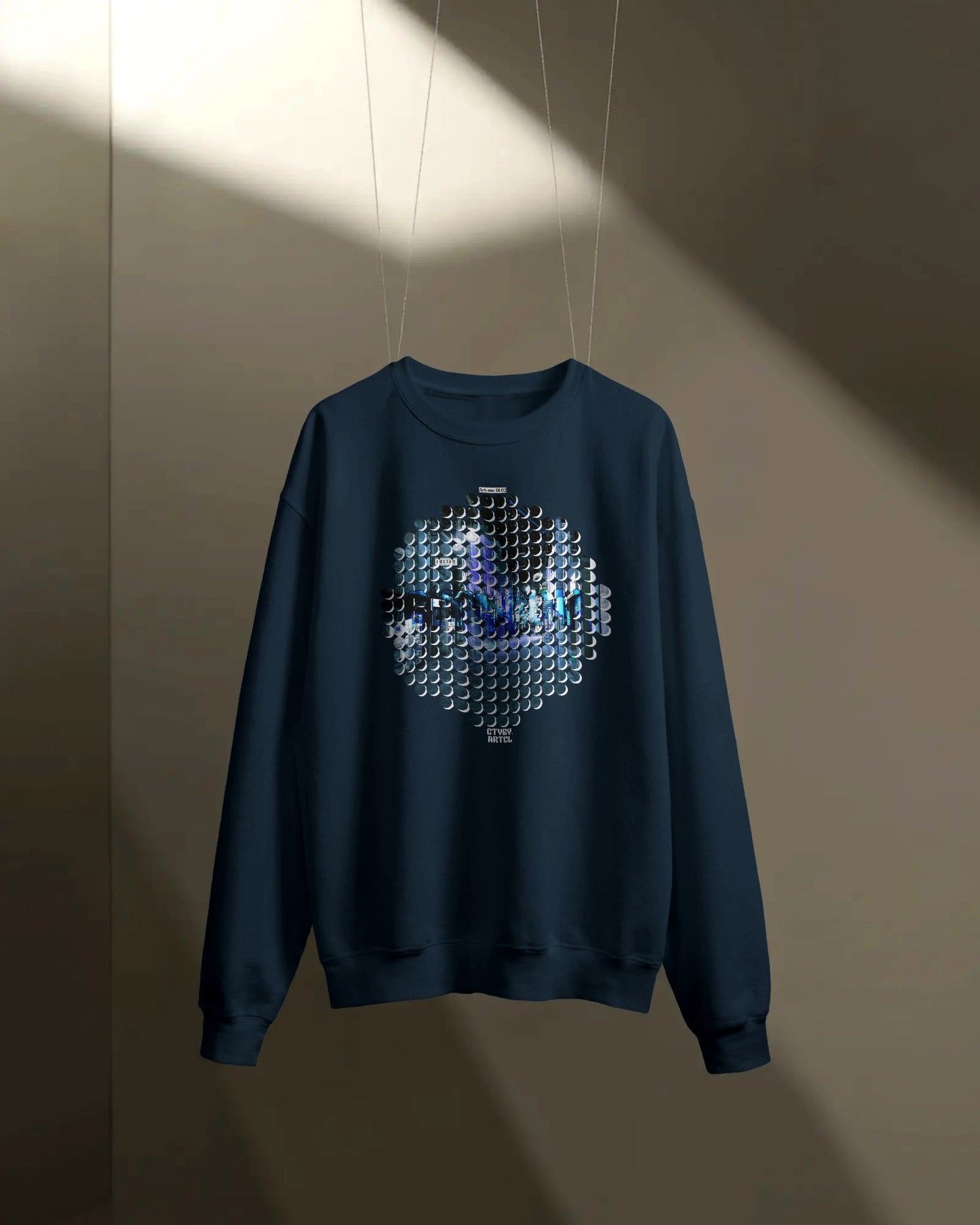 Retro-Fit Spotted City Circle Sweatshirt
