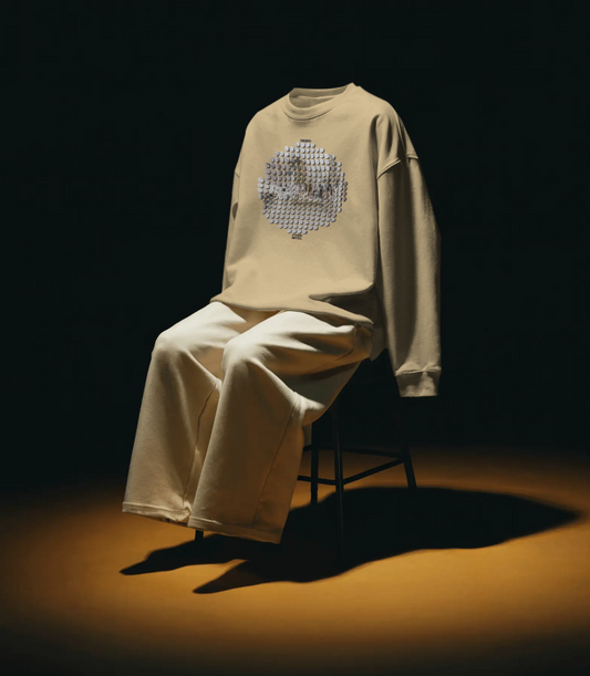 Retro-Fit Spotted City Circle Sweatshirt