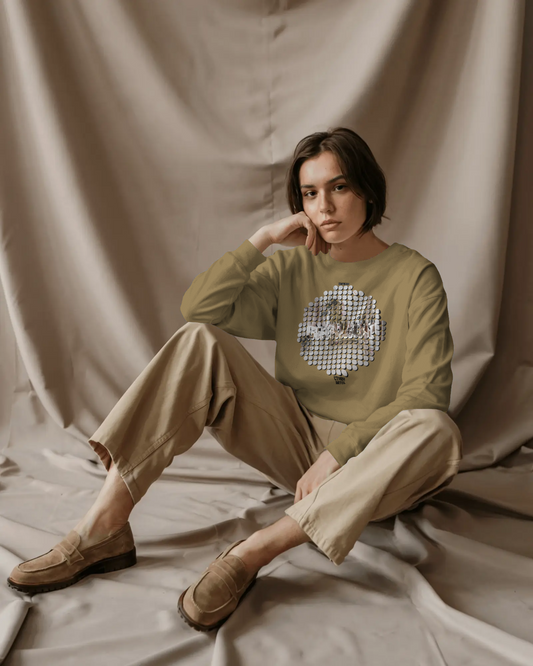 Retro-Fit Spotted City Circle Sweatshirt