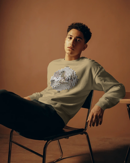 Retro-Fit Spotted City Circle Sweatshirt